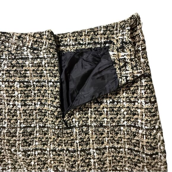 J.ING Tweed Pearl Button Mini Skort Skirt – XS Lined Black Shorts - Picture 5 of 10